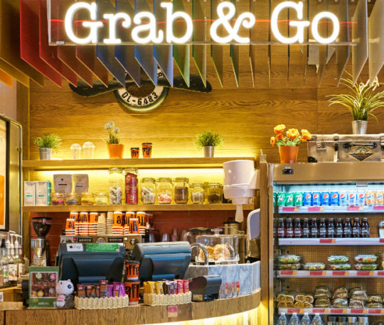 Self-service grab and go checkout