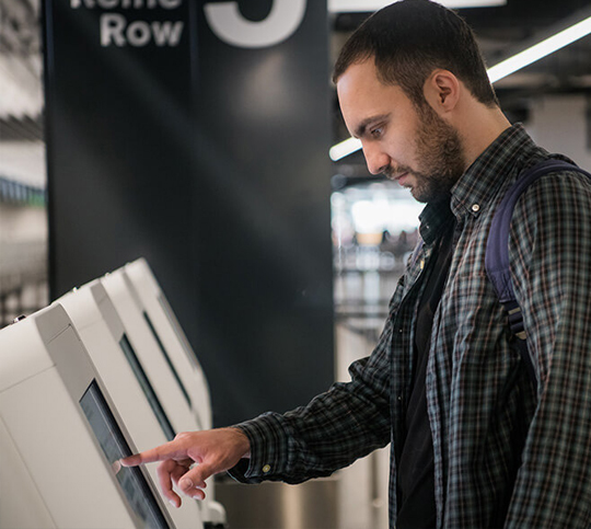 Interactive kiosk for insurance services