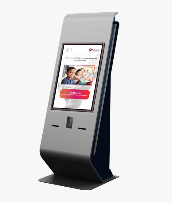 charity self-service kiosk design