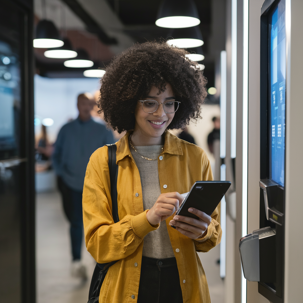 telecom self-service kiosk machine