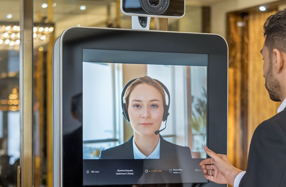 Kiosk video call application