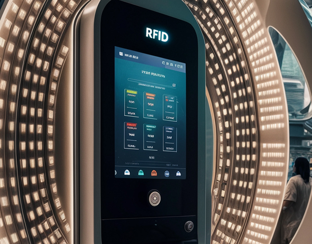 RFID self-service kiosk machine