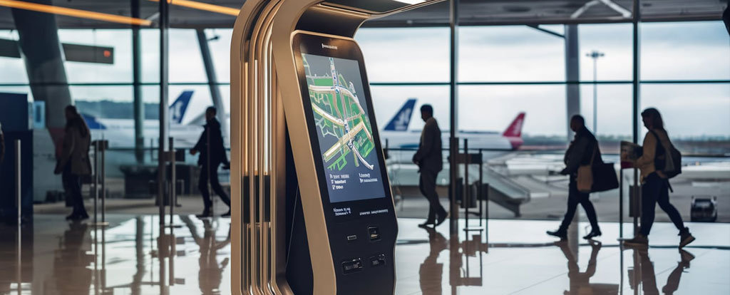 airport wayfinding kiosk