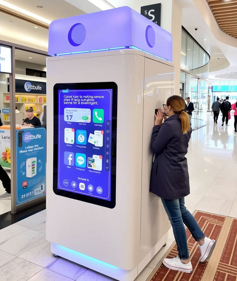 donation kiosk machine uae