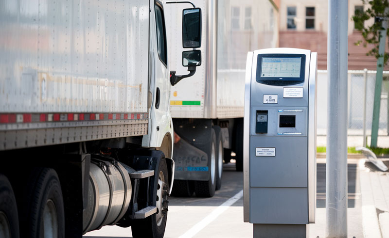 Truck Driver self-service Check-in Kiosks