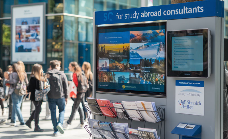Study Abroad Consultants Information Kiosk – Features and Benefits