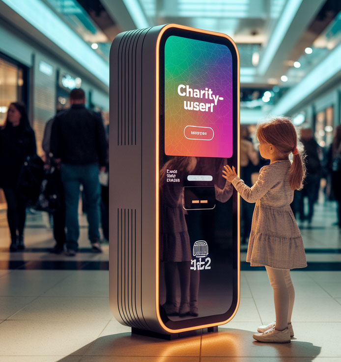 charity kiosk machine