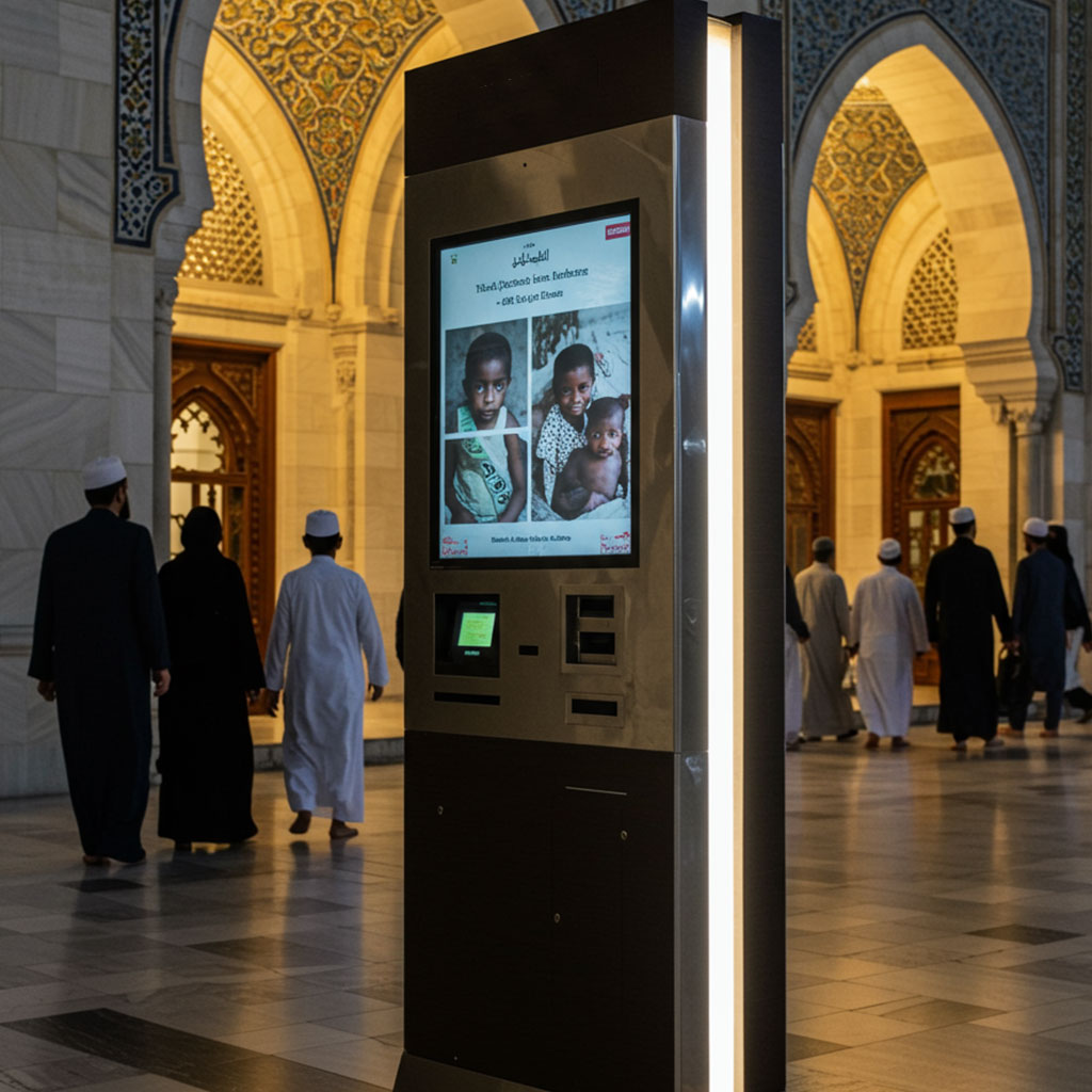 charity kiosk machine