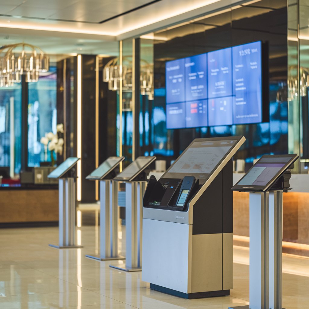 Hotel check in kiosk