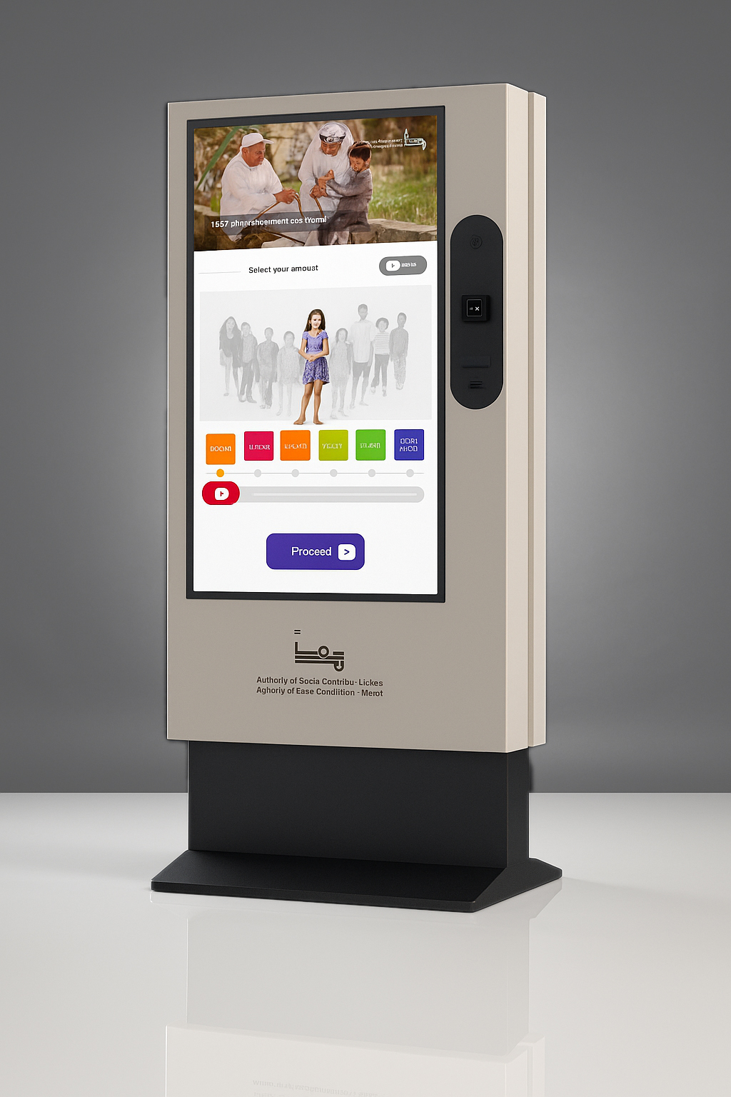 Maan charity kiosk machine