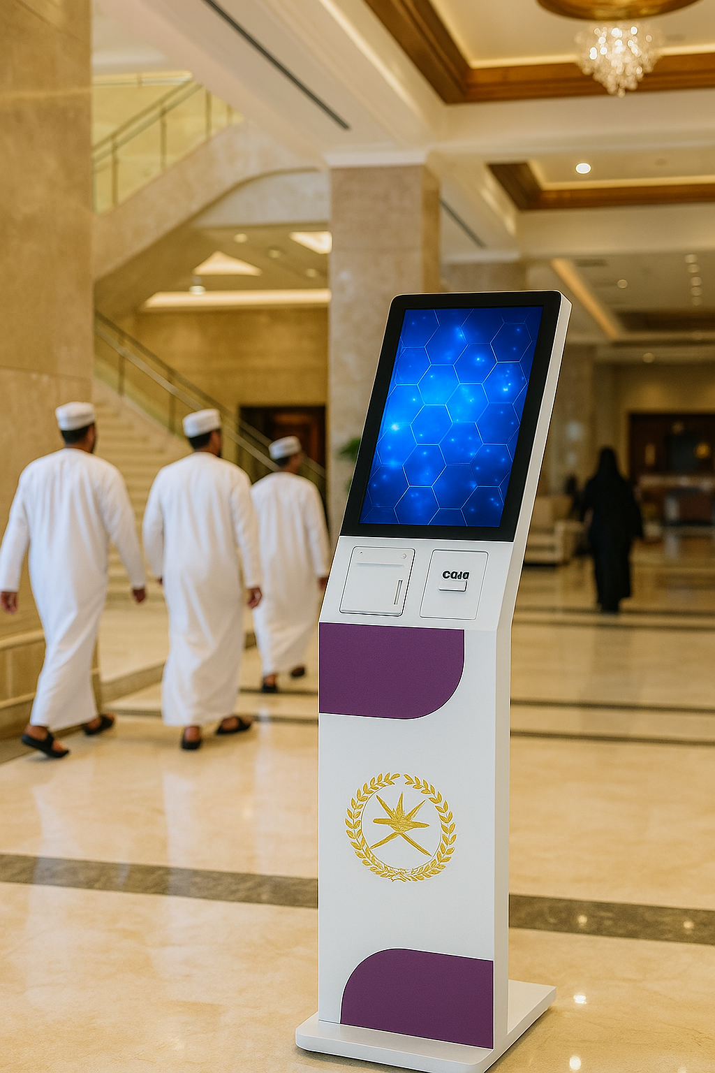 Oman Hospital check-in kiosk