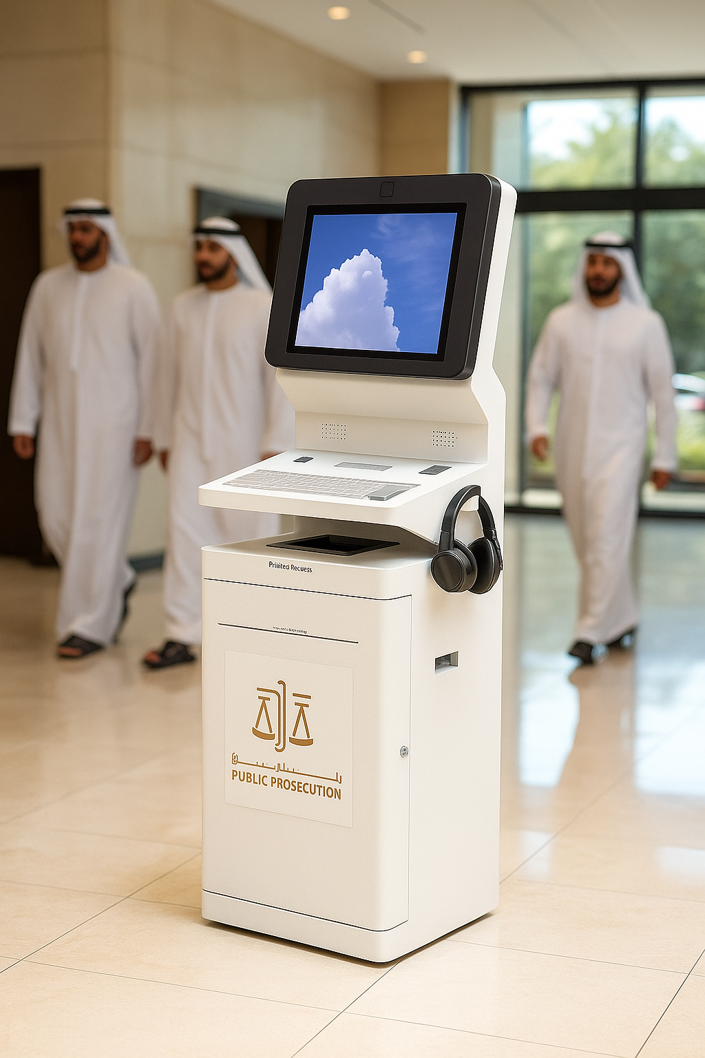 government services printing kiosk machine