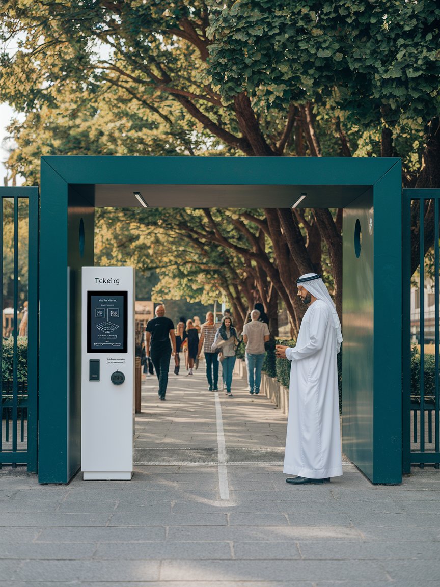 self-service ticketing kiosk machine