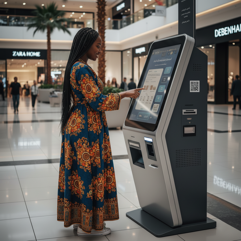 self-service kiosk machine libya