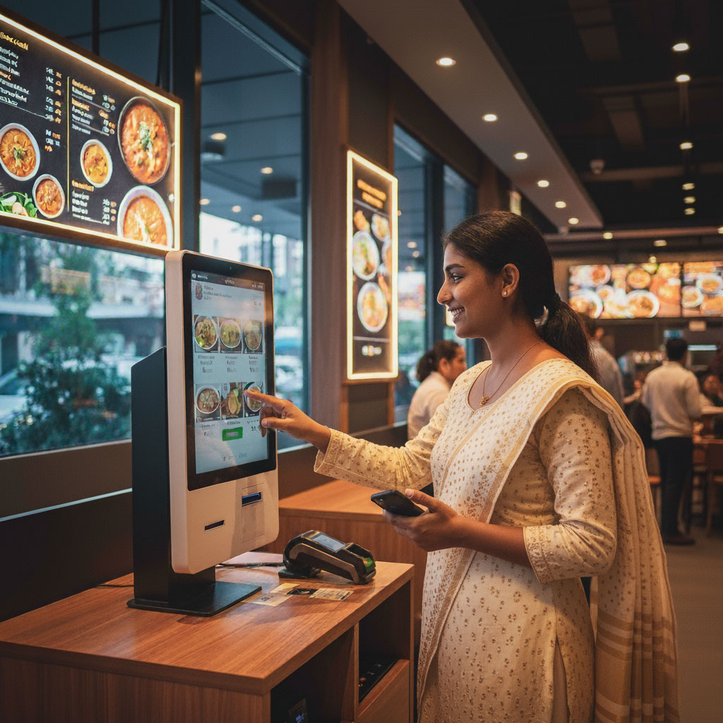 self ordering kiosk india