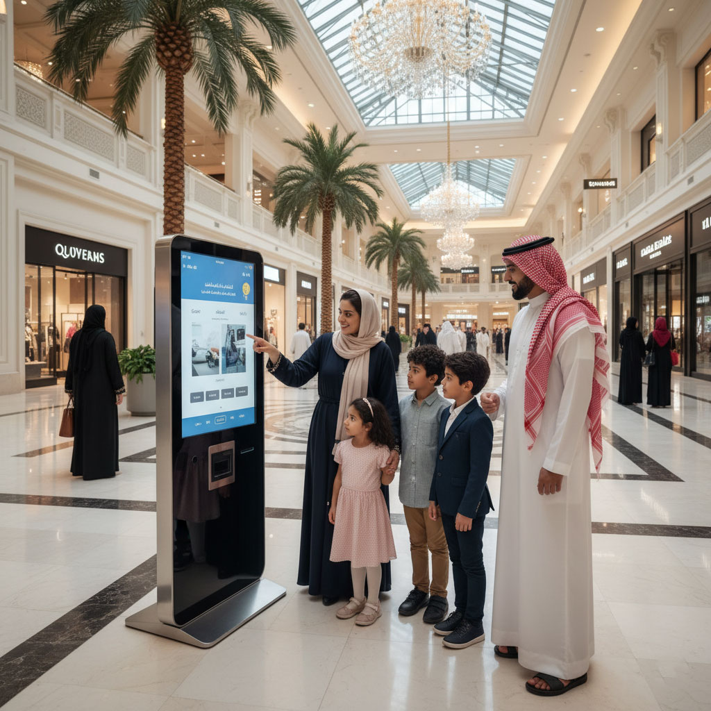 self-service kiosk machine saudi arabia