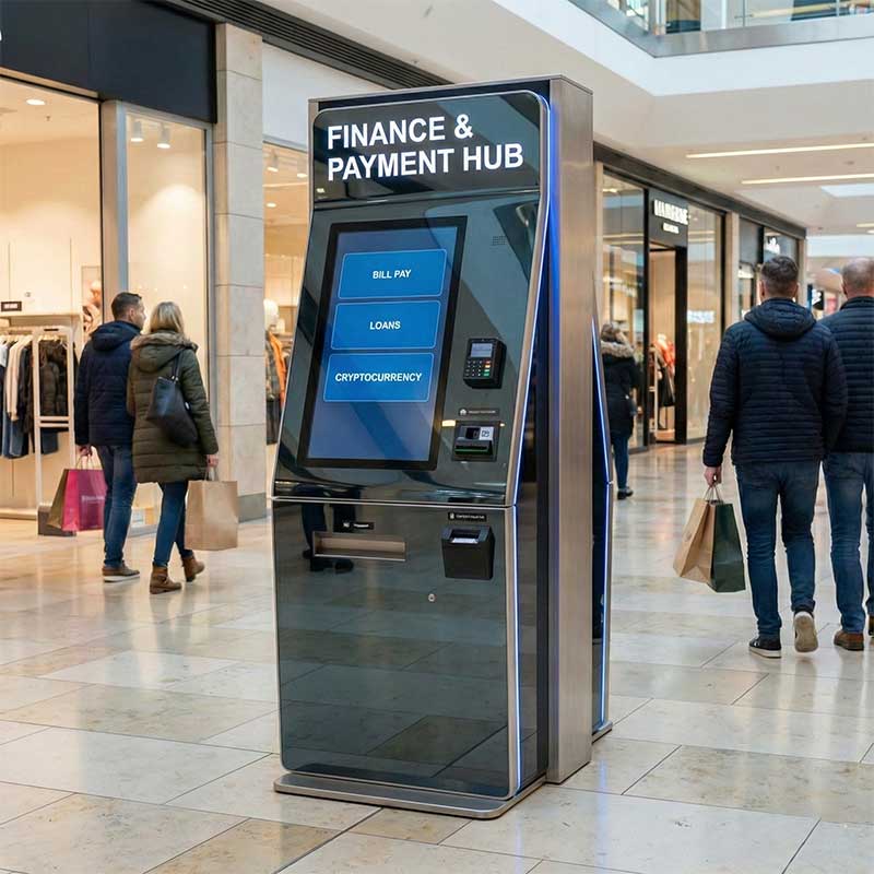 self-service kiosk for fianance
