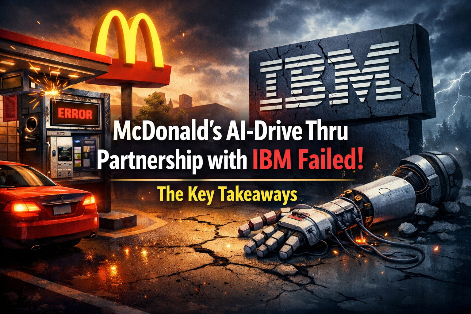 McDonald’s AI-drive thru Partnership with IBM Failed! The Key Takeaways