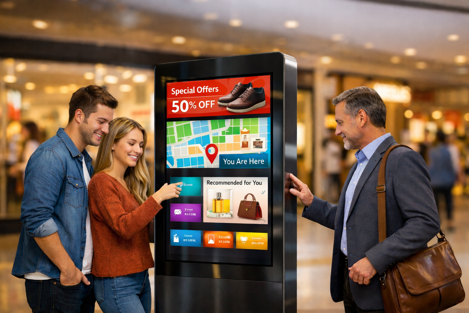 Self service kiosk machine