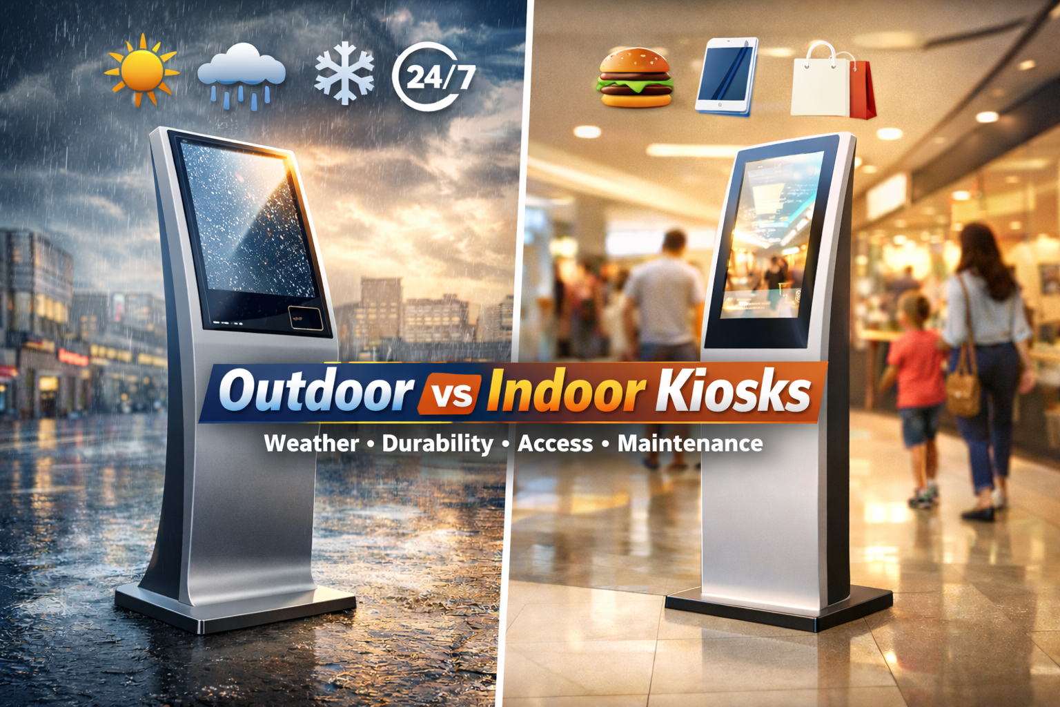 Outdoor Kiosk Vs Indoor Kiosks: A Comparative Study