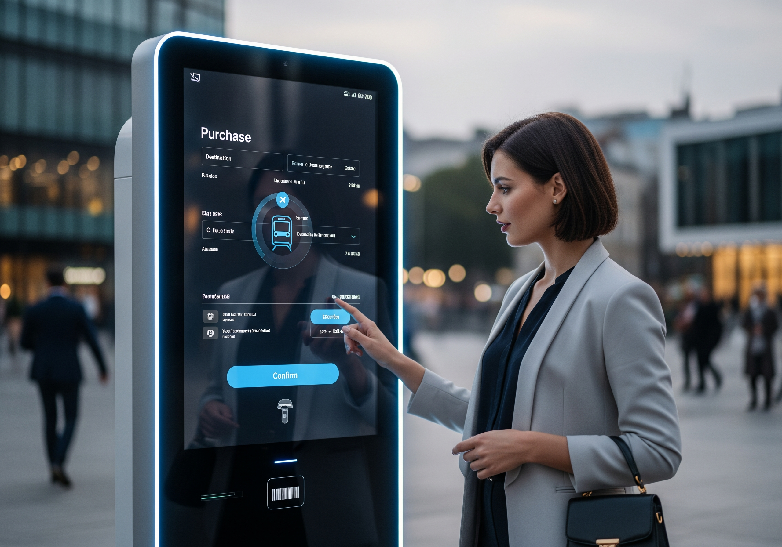 self service ticketing kiosk machine system