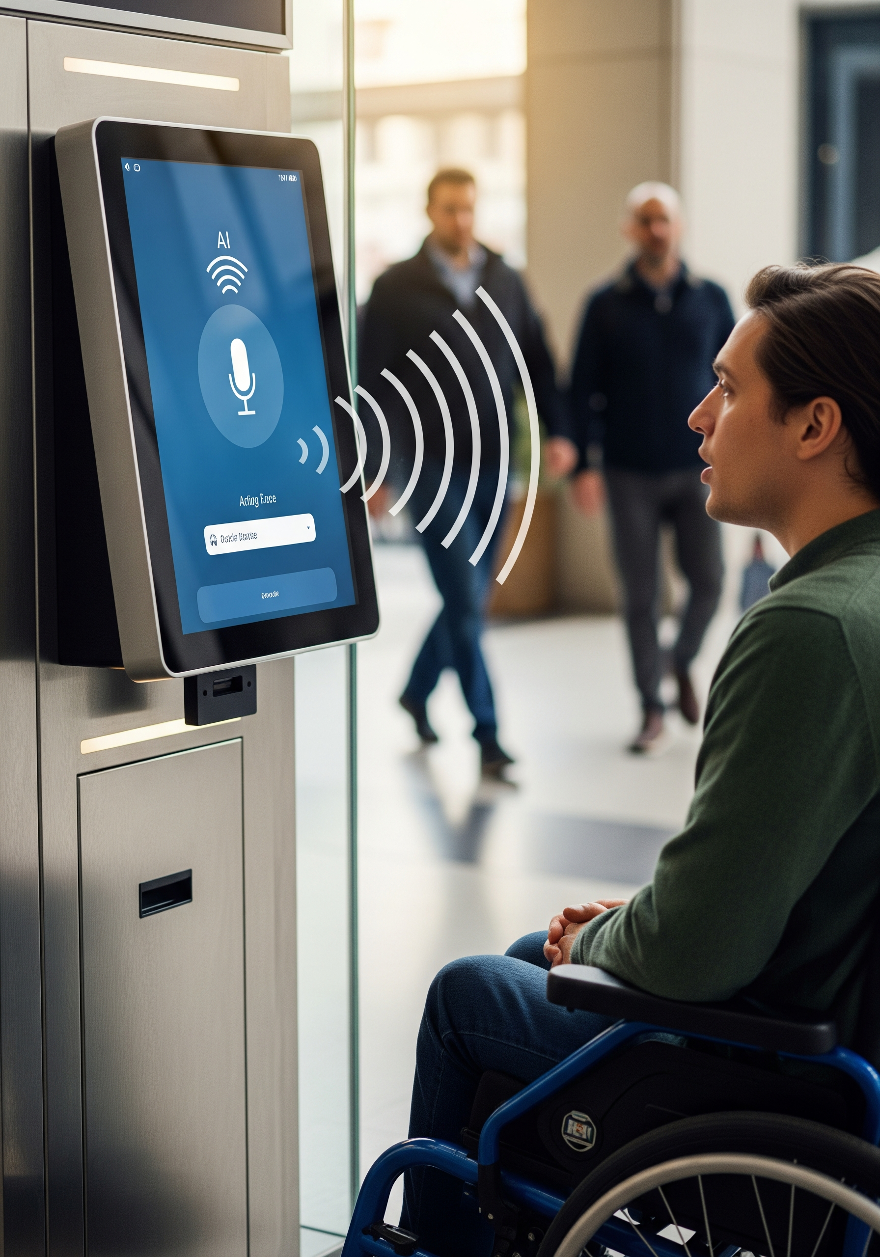 self service ai powered kiosk machine