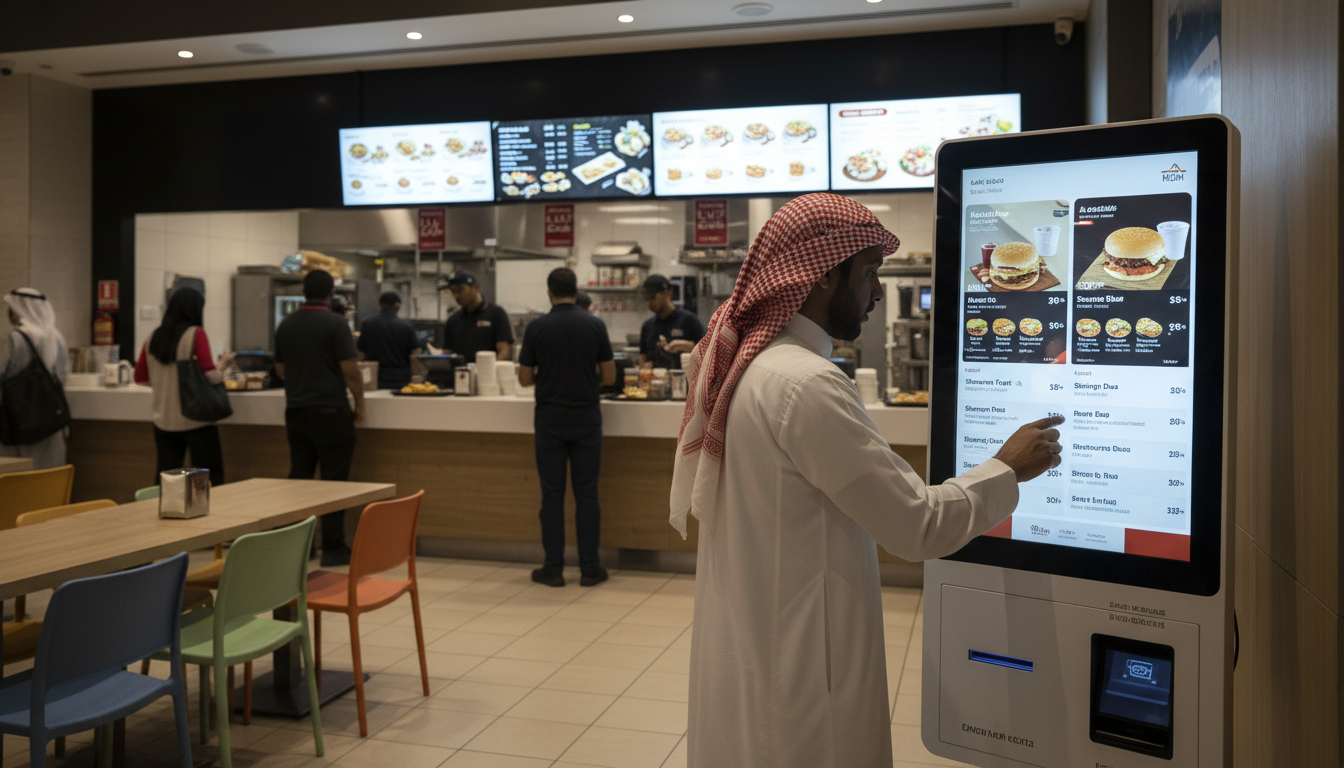 Self ordering kiosk machine system