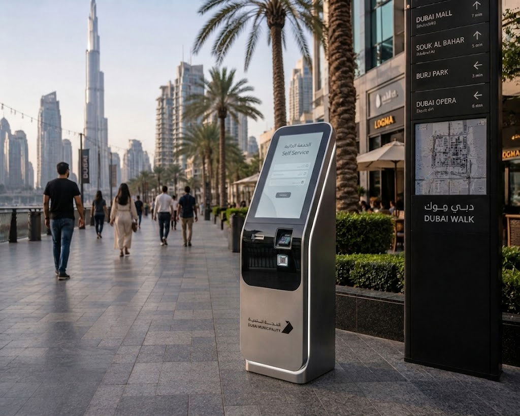 outdoor kiosk machine dubai