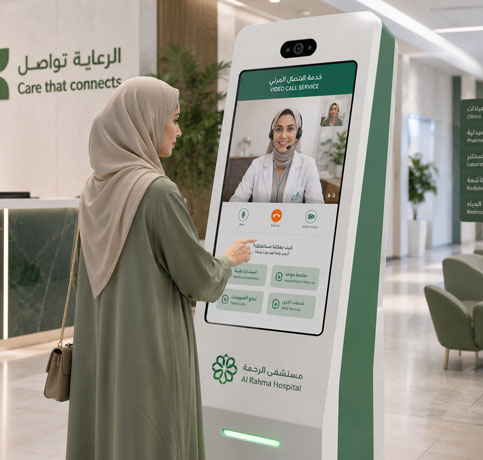 video call kiosk for hospital