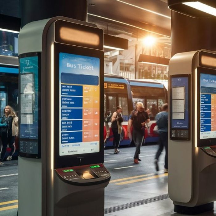 self-service ticketing kiosk