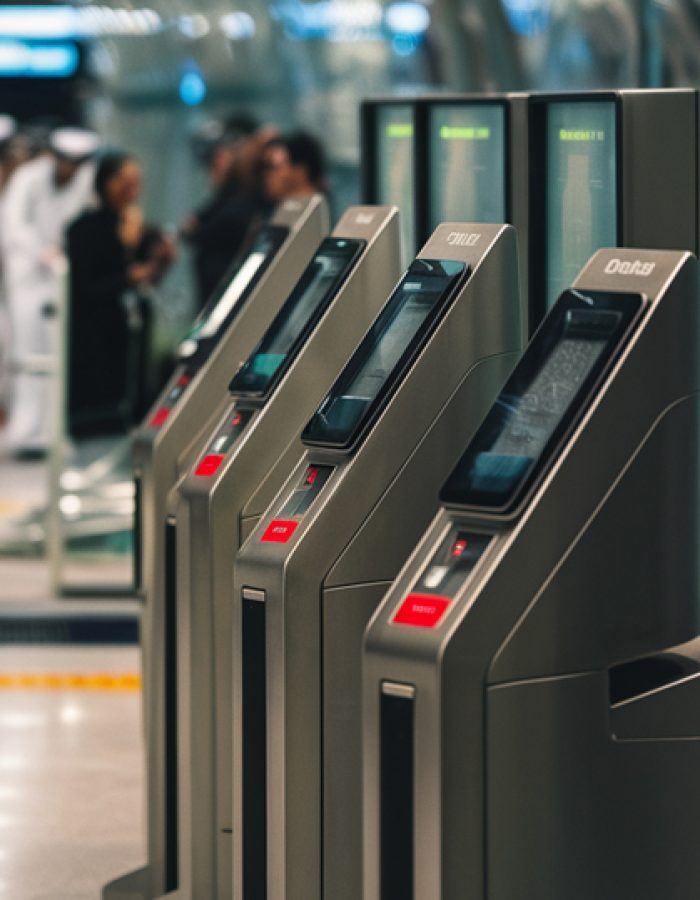 self-ticketing kiosk