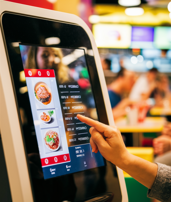 AI driven self ordering kiosk for QSR